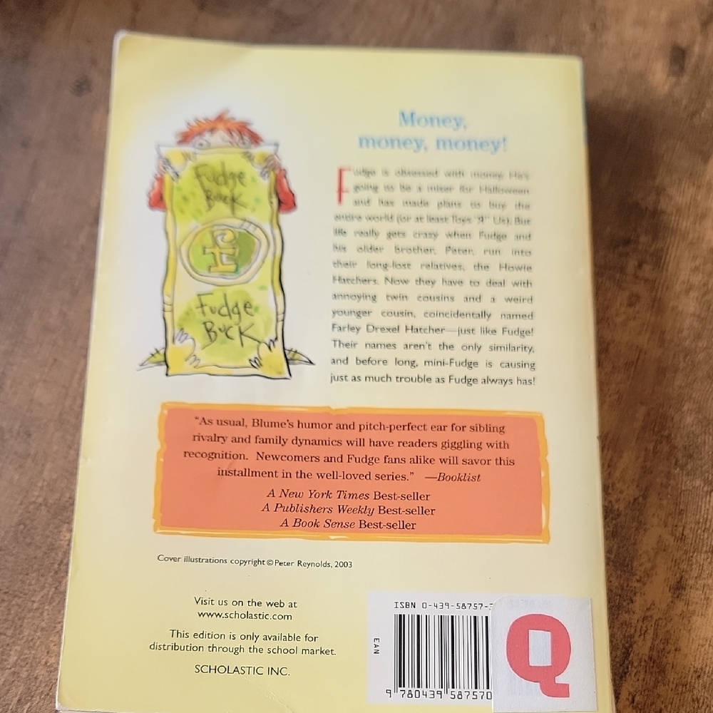 Judy Blume Double Fudge Paperback Book - Picture 2 of 5